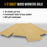 400 Grit - 1/2 Sheet Size Wood Workers Gold, 4-1/2" x 11" with Hook & Loop Backing - Box of 16 Sheets - Hand Sand Sander