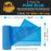 72" Wide x 59' Long Roll of Pure Blue Pre-Folded Masking Film, 3 Pack - Overspray Paintable Plastic Protective Sheeting, Pull Down Drop Sheet