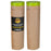 Pre-Taped Masking Paper for Painting (18" x 50', 2 Rolls) - Tape and Drape Painters Paper, Protective Covering, Overspray Barrier for Home Renovation Projects, Walls Doors, Furniture, Cars
