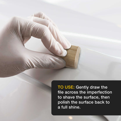 - Fine Paint Nib File Tool - Fix Paint Imperfections, Shave Off Surface Defects - Remove Runs, Dust, Dirt, Debris - Auto Car Finish Repair