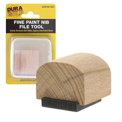 Dura-Gold - Fine Paint Nib File Tool - Fix Paint Imperfections, Shave Off Surface Defects - Remove Runs, Dust, Dirt, Debris - Auto Car Finish Repair