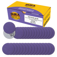 Premium 120 Grit 2" Purple Film Ceramic Sanding Discs, Box of 30 - Hook & Loop Backing Sandpaper for DA Sander, Drill, Grinder, Rotary Tool