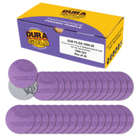 Premium 1500 Grit 2" Purple Film Ceramic Sanding Discs, Box of 30 - Hook & Loop Backing Sandpaper for DA Sander, Drill, Grinder, Rotary Tool