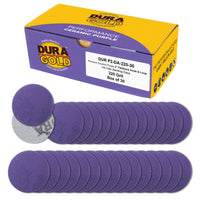 Premium 220 Grit 2" Purple Film Ceramic Sanding Discs, Box of 30 - Hook & Loop Backing Sandpaper for DA Sander, Drill, Grinder, Rotary Tool