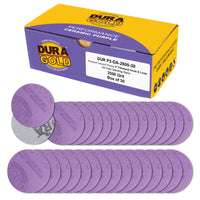 Premium 2500 Grit 2" Purple Film Ceramic Sanding Discs, Box of 30 - Hook & Loop Backing Sandpaper for DA Sander, Drill, Grinder, Rotary Tool