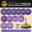 Premium 3" Purple Film Ceramic Sanding Discs, 36 Disc Variety Pack, Grits 40, 60, 80, 120, 220, 320, 400, 600, 800, 1000, 1500, 2000 - Hook & Loop Sandpaper & Drill Backing Plate - Auto Wood