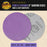 Premium 800 Grit 6" Purple Film Ceramic Sanding Discs, Box of 50 - Hook & Loop Backing Sandpaper for DA & Random Orbital Sanders - Fast Sharp-Cut Abrasive, Sand Auto Paint, Wood, Woodworking