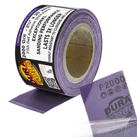Premium 2000 Grit PSA Purple Film Ceramic Longboard Sandpaper, 2-3/4" Wide Continuous 20 Yard Roll - Self Adhesive Stickyback for Auto & Wood Air File Long Board Sanders, Hand Sanding Blocks