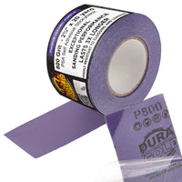 Premium 800 Grit PSA Purple Film Ceramic Longboard Sandpaper, 2-3/4" Wide Continuous 20 Yard Roll - Self Adhesive Stickyback for Auto & Wood Air File Long Board Sanders, Hand Sanding Blocks