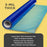 Floor Protection Film, 24-inch x 200-foot Roll, Clear Plastic Floor Protector, Self-Adhesive Plastic Floor Protection from Foot Traffic, Paint Spills, Dust, Construction, Moving
