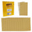 Premium 5" x 2.75" Gold Sandpaper Sheets, 180 Grit (Box of 40) - Hook & Loop Backing, Wood Furniture Woodworking, Auto Paint - For Palm Sanders, Clip-On, Hand Sanding Blocks