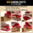 Premium 5" x 2.75" Gold Sandpaper Sheets, 400 Grit (Box of 40) - Hook & Loop Backing, Wood Furniture Woodworking, Auto Paint - For Palm Sanders, Clip-On, Hand Sanding Blocks