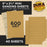 Premium 5" x 2.75" Gold Sandpaper Sheets, 600 Grit (Box of 40) - Hook & Loop Backing, Wood Furniture Woodworking, Auto Paint - For Palm Sanders, Clip-On, Hand Sanding Blocks