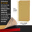 Premium 40, 60, 80, 120, 180, 220, 320, 400, 600, 1000 Grit 5" x 2.75" Size Gold Sandpaper with Hook & Loop Backing, 4 Each/40 Total -Woodworking, Sanders