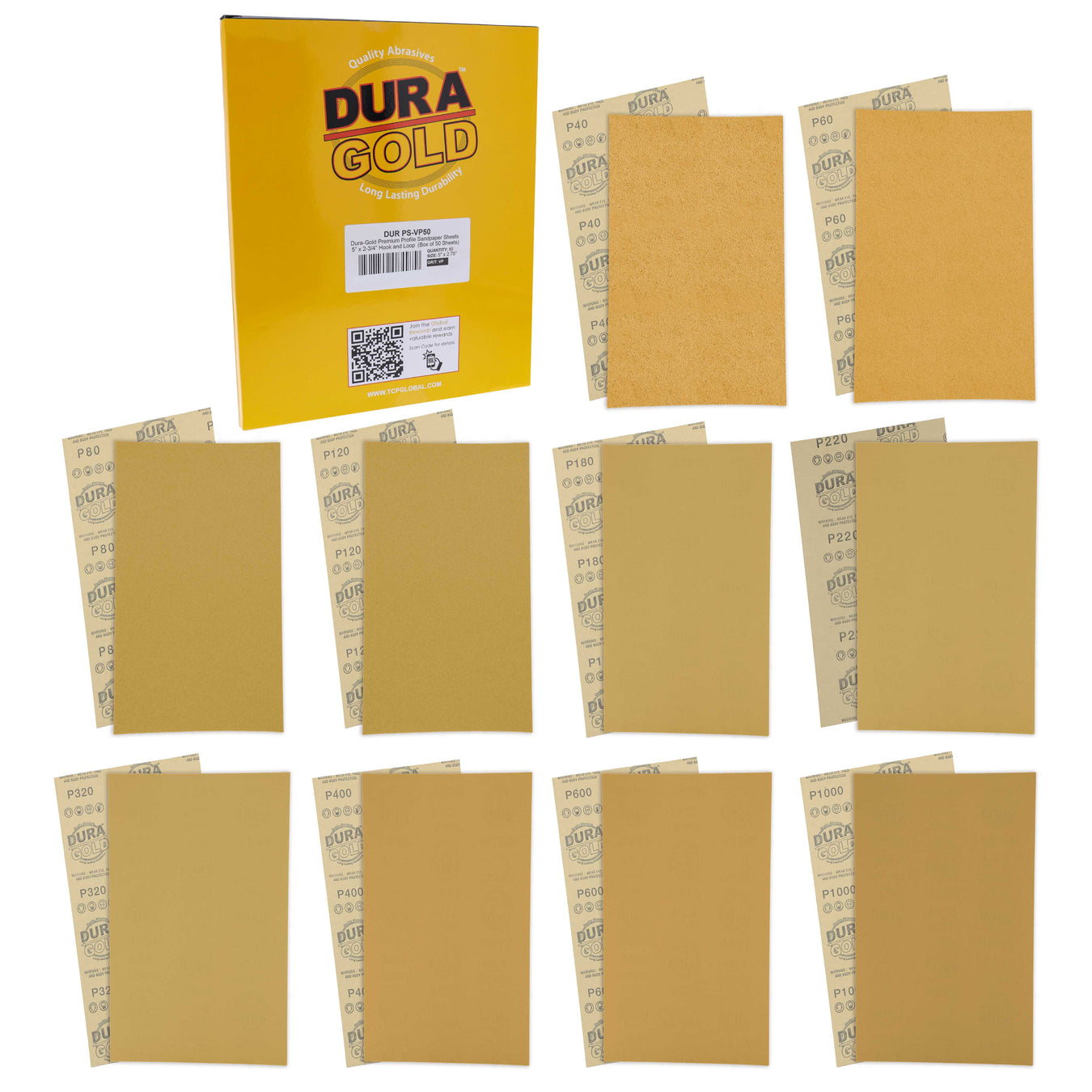 5" x 2.75" Strips - Dura Gold