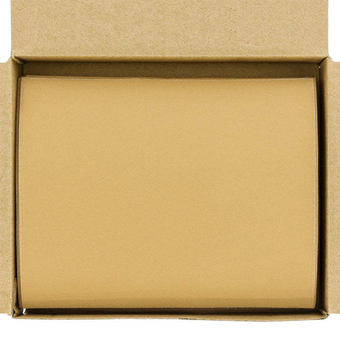 320 Grit - 1/4 Sheet Hook & Loop Sandpaper 5.5" x 4.5" - For Automotive & Wookworking Palm Sanders - Box of 25