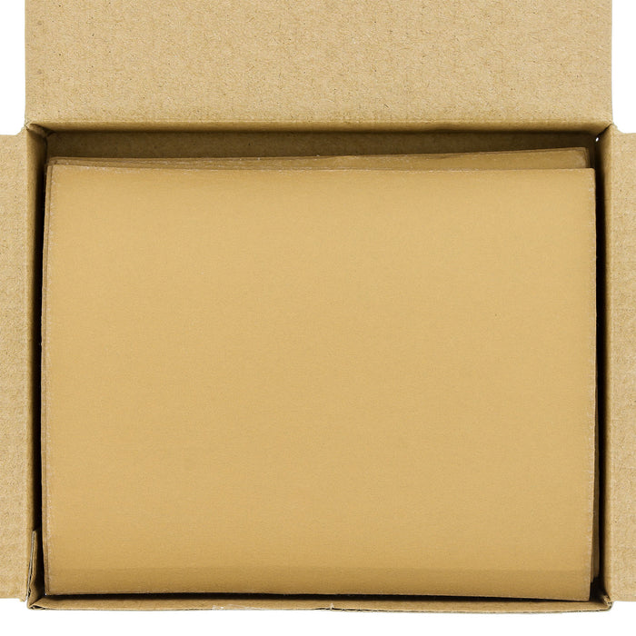 400 Grit - 1/4 Sheet Hook & Loop Sandpaper 5.5" x 4.5" - For Automotive & Wookworking Palm Sanders - Box of 25