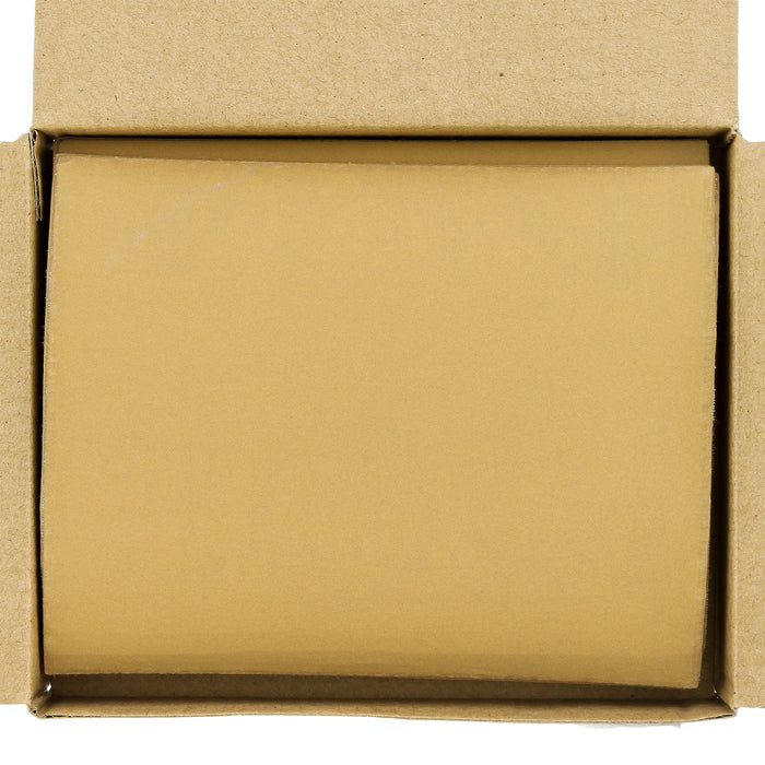 600 Grit - 1/4 Sheet Hook & Loop Sandpaper 5.5" x 4.5" - For Automotive & Wookworking Palm Sanders - Box of 25