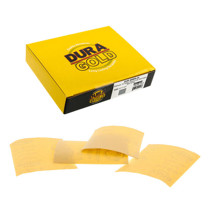 800 Grit - 1/4 Sheet Hook & Loop Sandpaper 5.5" x 4.5" - For Automotive & Wookworking Palm Sanders - Box of 25
