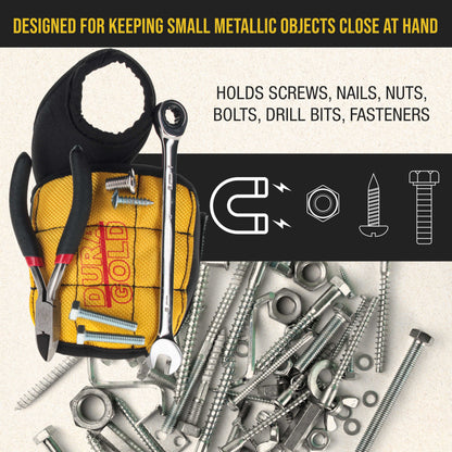 Magnetic Wristband with Super Strong Magnets - Wrist Support Tool Belt that Holds Fasteners, Nails, Screws, Drill Bits - Mechanic, Handyman