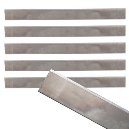 Replacement 8-inch Floor Razor Scraper Blades, Pack of 5 - Sharp, Durable, Hardened Steel Razors, Removal of Floor Covering, Tile, Vinyl