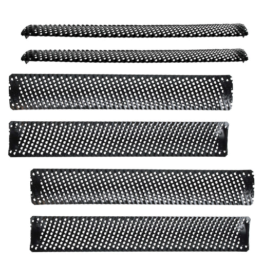Dura-Gold 10-Inch Half Round Standard Cut Replacement Blade, Pack of 6 - Steel Shaver Cheesegrater Rasp for Auto Body Filler, Dent Repairs