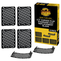 2-1/2" Flat Standard Cut Replacement Blade, Pack of 6 - Steel Shaver Rasp Block Plane, Cheesegrater, Auto Body Filler