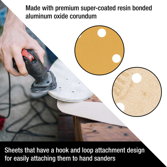 Triangle Mouse Sanding Sheets - 1000 Grit (Box of 20) - 6 Hole Pattern Hook & Loop Triangular Shaped Discs - Aluminum Oxide Sandpaper