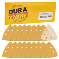 Triangle Mouse Sanding Sheets - 2000 Grit (Box of 18) - 6 Hole Pattern Hook & Loop Triangular Shaped Discs - Aluminum Oxide Sandpaper