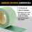Dura-Gold Premium 1500 Grit Green Film Longboard Continuous Sandpaper Roll, 2-3/4" Wide, 12 Yards Long, Hook & Loop Backing - Detailing, Color Sanding
