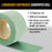 Dura-Gold Premium 3000 Grit Green Film Longboard Continuous Sandpaper Roll, 2-3/4" Wide, 12 Yards Long, Hook & Loop Backing - Detailing, Color Sanding