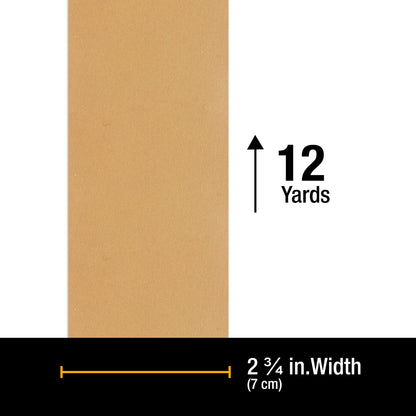 Premium 800 Grit Gold Longboard Continuous Sandpaper Roll, 2-3/4" Wide, 12 Yards Long, Hook & Loop Backing - Auto Detailing, Color Sanding
