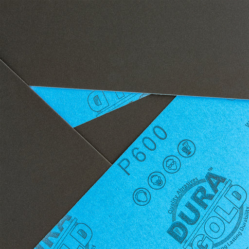 600 Grit - Wet or Dry Sandpaper Finishing Sheets 5-1/2" x 9" Sheets - Box of 25