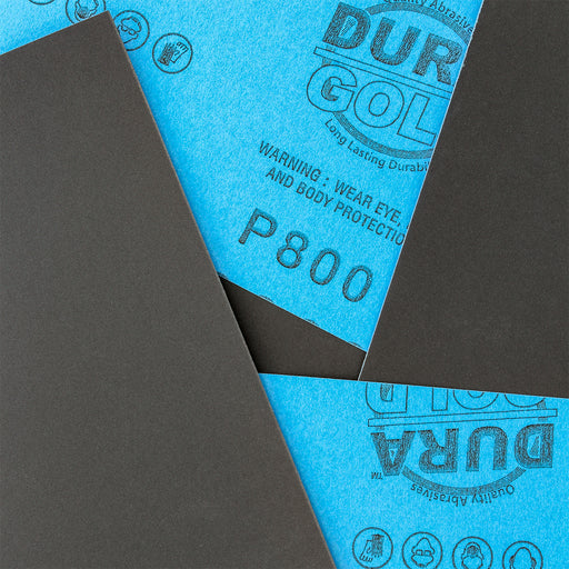 800 Grit - Wet or Dry Sandpaper Finishing Sheets 5-1/2" x 9" Sheets - Box of 25