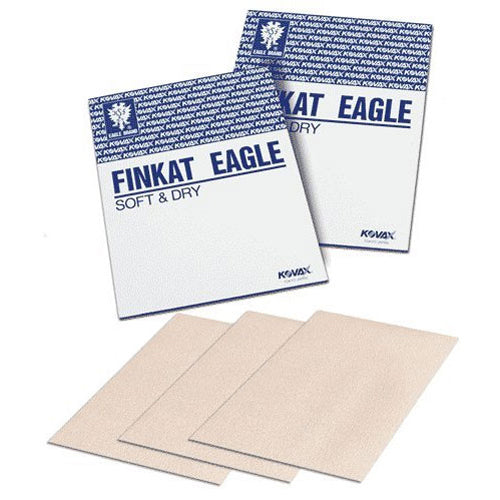 Eagle Abrasives 320 Grit, 9" x 11" Finkat Soft and Dry Sanding Sheets, 100 per Box