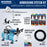 Master Airbrush Multi-Purpose with Air Compressor - U.S. Art Supply 6 Primary Opaque Colors Acrylic Paint Artist Set - G22 Gravity Feed Airbrush and
