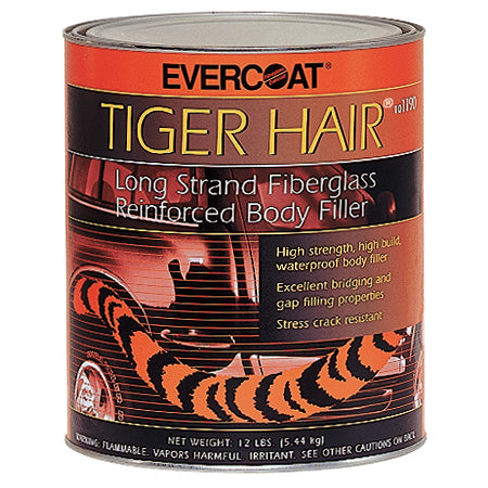 Tiger Hair - Long Strand Fiberglass Reinforced Body Filler, 1 Quart