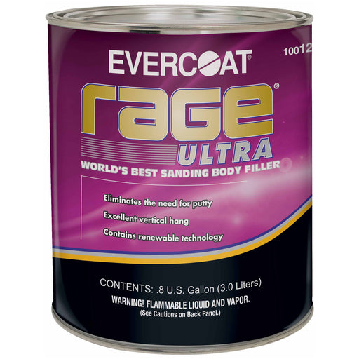 Rage Ultra - Premium Lightweight Auto Body Filler, 1 Gallon