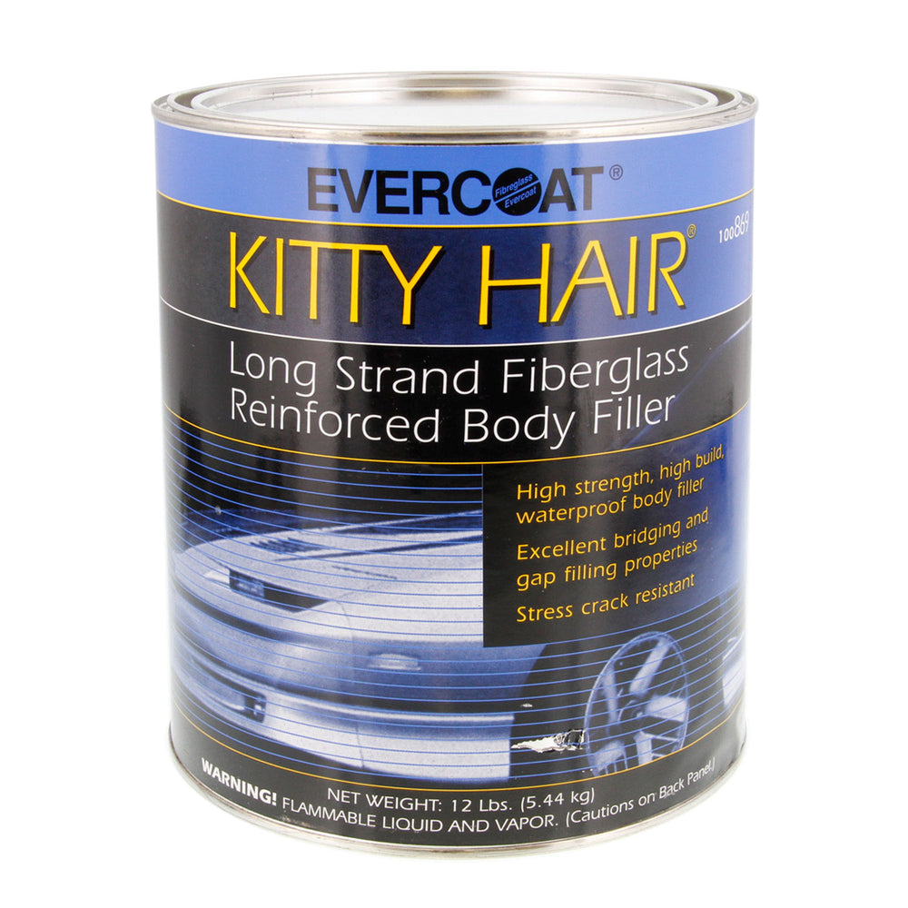 Kitty Hair Long Strand Fiberglass Reinforced Body Filler, 1 Quart