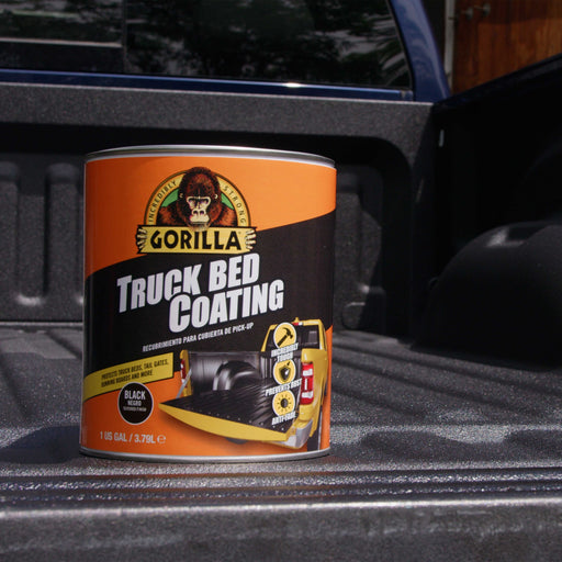 Truck Bed Liner Coating Pre-Mixed Ready to Apply, 1 Gallon Black - Durable Textured Protective Coating, Prevent Rust - Roll-On, Brush-On Application