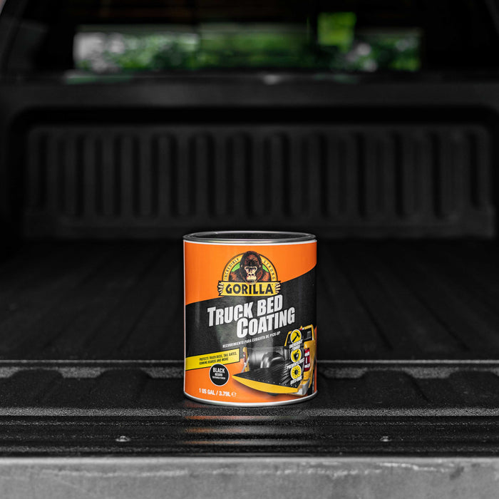 Truck Bed Liner Coating Pre-Mixed Ready to Apply, 1 Gallon Black - Durable Textured Protective Coating, Prevent Rust - Roll-On, Brush-On Application