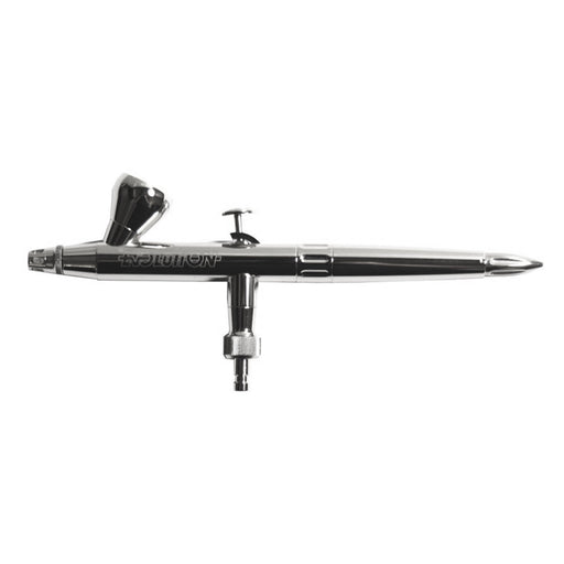 Harder & Steenbeck Evolution Silverline "Solo" Airbrush with Case, 2 ml Cup, Nozzle Set 0.2 Mm