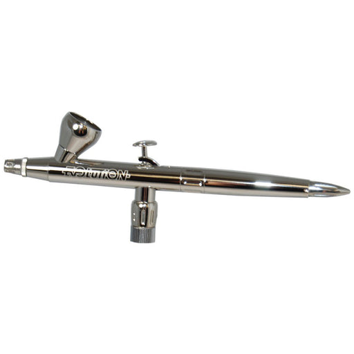 Harder & Steenbeck Evolution Silverline "FPc Two-In-One" Airbrush with 2 & 5 ml Cup, Nozzle Set 0.2mm & 0.4mm
