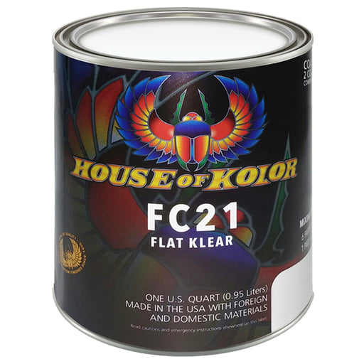 LOW VOC URETHANE FLAT CLEAR, 1 Quart House of Kolor