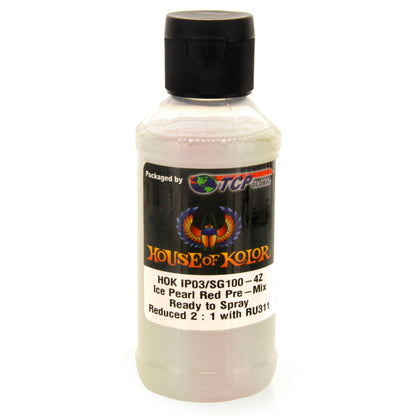 Ice Red - Shimrin (1st Gen) Ice Pearl Glass Flake Pigments, 4 oz (Ready-to-Spray)