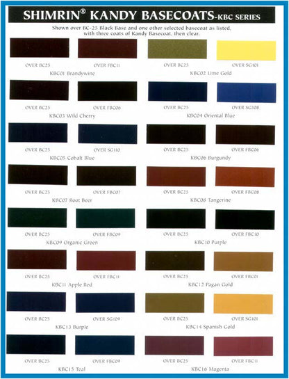 Cobalt Blue Kandy - Shimrin2 (2nd Gen) Kandy Basecoat, 1 Quart