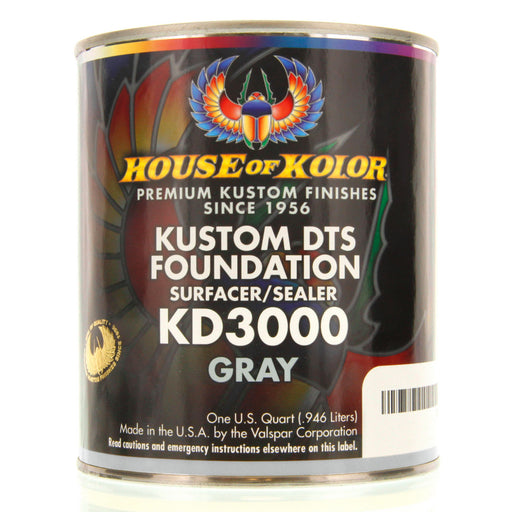 Gray - Custom Dts Foundation Surfacer Sealer Epoxy Primer, 1 Quart House of Kolor