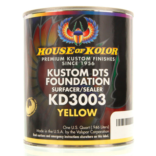 Yellow - Custom Dts Foundation Surfacer Sealer Epoxy Primer, 1 Quart House of Kolor