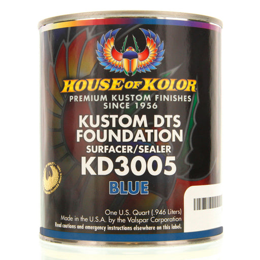 Blue - Custom Dts Foundation Surfacer Sealer Epoxy Primer, 1 Quart House of Kolor