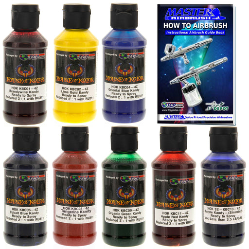 8 Color Kit - Kandy Basecoats, 4 oz (Ready-to-Spray)